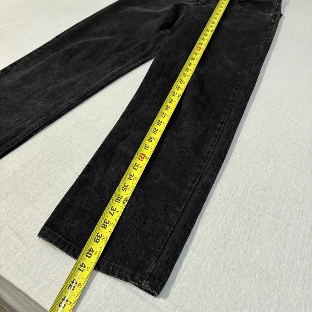 Vintage Levis 550 Relaxed Fit Black Jeans Made in USA 34x32 550-0260 1997